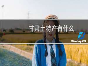 甘肃土特产有什么