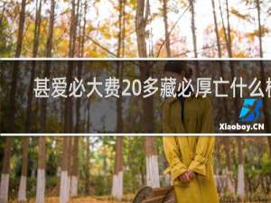 甚爱必大费 多藏必厚亡什么梗