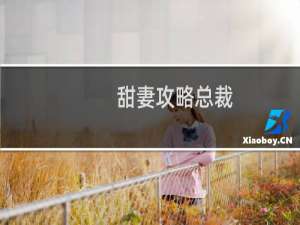 甜妻攻略总裁
