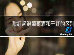 甜红起泡葡萄酒和干红的区别