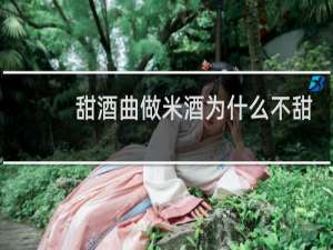 甜酒曲做米酒为什么不甜