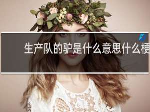 生产队的驴是什么意思什么梗