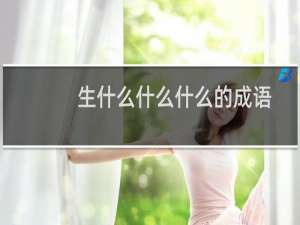 生什么什么什么的成语
