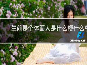 生前是个体面人是什么梗什么梗