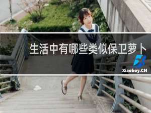 生活中有哪些类似保卫萝卜