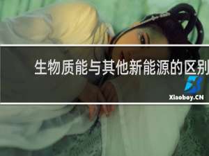 生物质能与其他新能源的区别