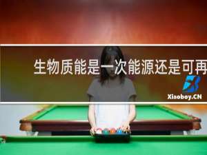 生物质能是一次能源还是可再生能源