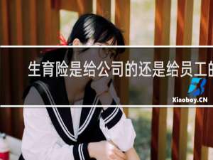 生育险是给公司的还是给员工的