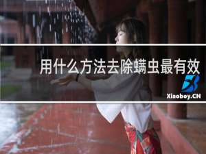 用什么方法去除螨虫最有效