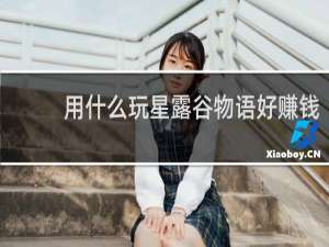 用什么玩星露谷物语好赚钱