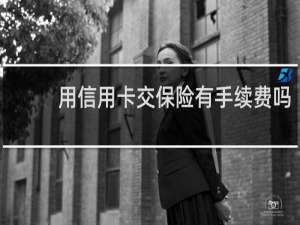 用信用卡交保险有手续费吗