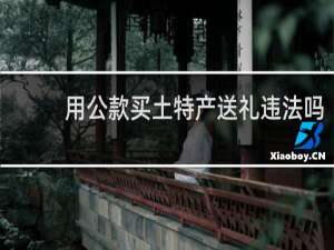 用公款买土特产送礼违法吗