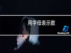 用字母表示数