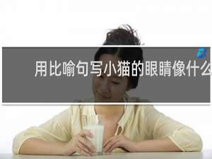 用比喻句写小猫的眼睛像什么