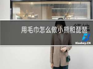 用毛巾怎么做小熊和琵琶又简单又可爱