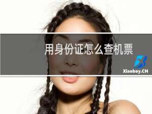 用身份证怎么查机票
