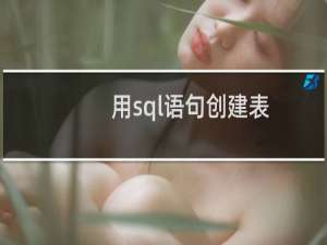 用sql语句创建表