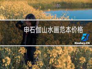 申石伽山水画范本价格