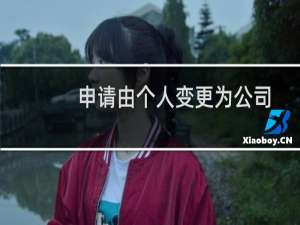 申请由个人变更为公司-其他问题