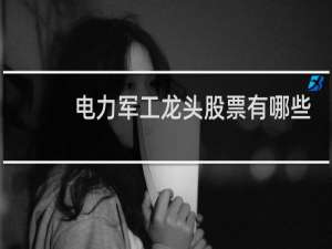 电力军工龙头股票有哪些
