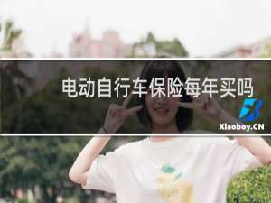 电动自行车保险每年买吗