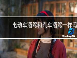 电动车酒驾和汽车酒驾一样吗