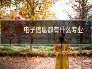 电子信息都有什么专业