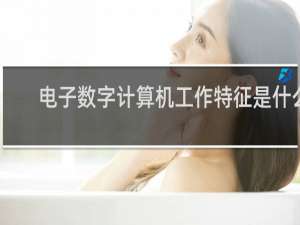 电子数字计算机工作特征是什么