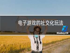 电子游戏的社交化玩法