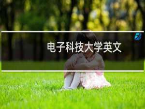 电子科技大学英文