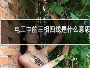 电工中的三相四线是什么意思