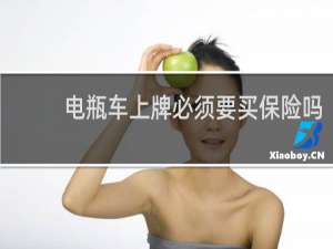 电瓶车上牌必须要买保险吗