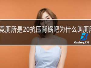 电竞厕所是 抗压背锅吧为什么叫厕所什么梗