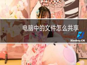 电脑中的文件怎么共享给他人呢