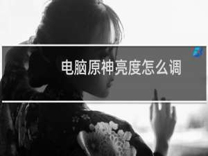电脑原神亮度怎么调