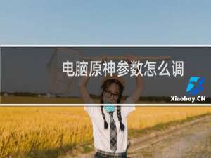 电脑原神参数怎么调