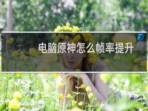电脑原神怎么帧率提升