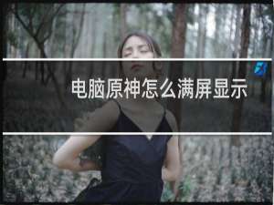 电脑原神怎么满屏显示