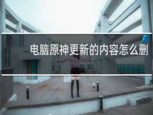 电脑原神更新的内容怎么删