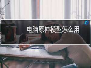 电脑原神模型怎么用
