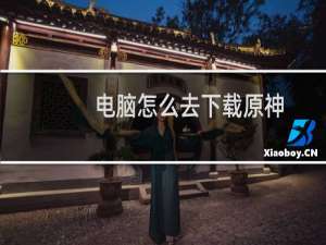电脑怎么去下载原神