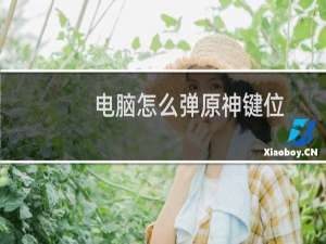 电脑怎么弹原神键位