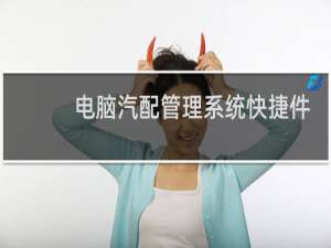 电脑汽配管理系统快捷件
