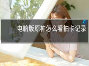 电脑版原神怎么看抽卡记录