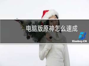 电脑版原神怎么速成