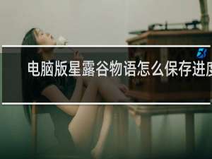 电脑版星露谷物语怎么保存进度