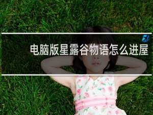 电脑版星露谷物语怎么进屋