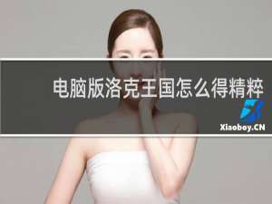 电脑版洛克王国怎么得精粹