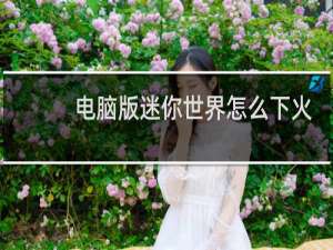 电脑版迷你世界怎么下火箭