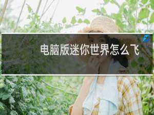 电脑版迷你世界怎么飞